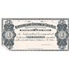 Image 1 : NEWFOUNDLAND GOVERNMENT CASH NOTE.  $1.00.  NF-5P.  1901-1909.  A Face Proof on thin paper.  A 3/4" 