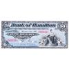 Image 1 : THE BANK OF HAMILTON.  $50.00.  2 Jan., 1904.  CH-345-18-08S.  No. 000016.  PCGS graded Unc-63.