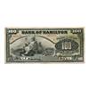 Image 1 : THE BANK OF HAMILTON.  $100.00.  June 1, 1909.  CH-345-20-26.  'E…E' overprinted in red.  No. 005118