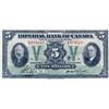 Image 1 : THE IMPERIAL BANK OF CANADA.  $5.00.  Nov. 1, 1933.  CH-375-20-02.  No. E074123/D.  PMG graded Extra
