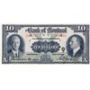 Image 1 : THE BANK OF MONTREAL.  $10.00.  Jan. 2, 1931.  CH-505-58-04.  No. 226872/C.  PMG graded Choice Unc-6