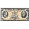 Image 1 : THE ROYAL BANK OF CANADA.  $10.00.  Jan. 3, 1927.  CH-630-14-08.  No. 1610454/A.  PMG graded Very Fi