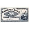 Image 1 : DOMINION OF CANADA.  25 CENTS.  Jan. 2, 1900.  DC-15bP.  Boville.  A Black and White Face Proof on t