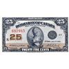 Image 1 : DOMINION OF CANADA.  25 CENTS.  July 2, 1923.  DC-24d.  Campbell-Clark.  No. 697985.  Check letter '