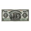 Image 1 : DOMINION OF CANADA.  $1.00.  Jan. 3, 1911.  DC-18a.  No. 733327/A.  Green line.  Extra Fine.
