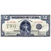 Image 1 : DOMINION OF CANADA.  $2.00.  June 23, 1923.  DC-26f.  Black Seal.  No. M-759569/B.  Fine.
