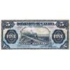 Image 1 : DOMINION OF CANADA.  $5.00.  May 1, 1912.  DC-21c.  Boville.  No Seal.  No. B503548/D.  GOOD.  Ex. L