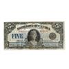 Image 1 : DOMINION OF CANADA.  $5.00.  May 26, 1924.  DC-27.  No. A002247/D.  PMG graded Fine-12 NET.  An affo