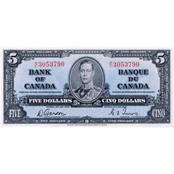 BANK OF CANADA.  $5.00.  BC-23b.  Gordon-Towers.  No. R/C3053790.  Choice Unc-63.