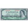 Image 1 : BANK OF CANADA.  $1.00.  1954 Issue.  'Devil's Face'. BC-29a.  No. B/A5704140.  PCGS graded Unc-64. 