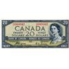 Image 1 : BANK OF CANADA.  $20.00.  1954 Issue.  BC-33a.  'Devil's Face'.  Coyne-Towers.  No.  A/E6868942.  PC