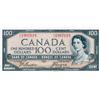 Image 1 : BANK OF CANADA.  $100.00.  1954 Issue.  BC-35b.  'Devil's Face'.  Beattie-Coyne.  No.  A/J1997618.  