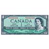 Image 1 : BANK OF CANADA.  $1.00.  1954 Issue.  BC-37bA.  Modified.  No. *D/O0502326.  PCGS graded CH AU-58.