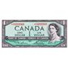 Image 1 : BANK OF CANADA.  $1.00.  1954 Issue.  BC-37cA.  Modified.  No. *C/F0773654.  PCGS graded Gem Unc-65.