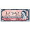 Image 1 : BANK OF CANADA.  $2.00.  1954 Issue.  BC-38a.  Modified.  No. A/R0000039.  A low serial numbered not