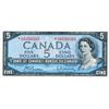 Image 1 : BANK OF CANADA.  $5.00.  1954 Issue.  BC-39bA.  Modified.  No. *V/S0350505.  PCGS graded AU-55.  PPQ