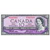Image 1 : BANK OF CANADA.  $10.00.  1954 Issue.  BC-40a.  Modified.  No. B/T7007000.  Unc.  An interesting ser