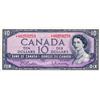 Image 1 : BANK OF CANADA.  $10.00.  1954 Issue.  BC-40bA.  Modified.  No. *U/T0259259.  PCGS graded Choice AU-