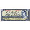 Image 1 : BANK OF CANADA.  $20.00.  1954 Issue.  BC-41bA.  Modified.  No. *V/E0206179.  PCGS graded Very Fine-
