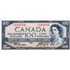 Image 1 : BANK OF CANADA.  $100.00.  1954 Issue.  BC-43a.  Modified. No. A/J5204781.  No. A/J5204784.  Both no