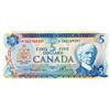 Image 1 : BANK OF CANADA.  $5.00.  1972 Issue.  BC-48bA.  Lawson-Bouey.  No. *SW2149291.  PCGS graded Extra Fi