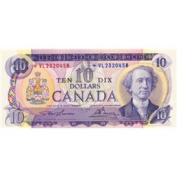 BANK OF CANADA.  $10.00.  1971 Issue.  BC-49cA.  No. *VL2320458.  PCGS graded AU-55. PPQ.