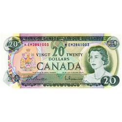 BANK OF CANADA.  $20.00.  1969 Issue.  BC-50aA.  No. *EM2841003.  PCGS graded AU-53.