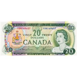 BANK OF CANADA.  $20.00.  1969 Issue.  BC-50b.  No. YB4169657,  YB4160658.  Both BCS graded Original