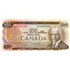 Image 1 : BANK OF CANADA.  $100.00.  1975 Issue.  BC-52bA.  Crow-Bouey.  No. AJX0597295.  Bright and crisp AU-