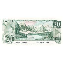 BANK OF CANADA.  $20.00.  1979 Issue.  BC-54a.  No. 50138165864 & 50138165865.  Two consecutive note