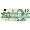 Image 1 : BANK OF CANADA.  $20.00.  1991 Issue.  BC-58aA-i.  Thiessen-Crow. No. EIX2745926 & EIX2745927. With 