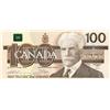 Image 1 : BANK OF CANADA.  $100.00.  1988 Issue.  BC-60a.  Thiessen-Crow.  No. AJT0247378.  Hidden BPN.  CCCS 