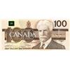 Image 1 : BANK OF CANADA.  $100.00.  1988 Issue.  BC-60a.  Thiessen-Crow.  No. AJV7023047.  Hidden BPN.  CCCS 