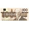 Image 1 : BANK OF CANADA.  $100.00.  1988 Issue.  BC-60a-i.  Thiessen-Crow.  No. BJE8657923. Clear BPN.  CCCS 