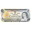 Image 1 : BANK OF CANADA.  $1.00.  1973 Issue.  BC-46a.  No. GB5555555.  A solid Radar note.  PCGS graded Choi
