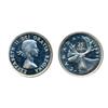 Image 1 : TWENTY-FIVE CENTS.  1953 SS.  Proof-Like with Heavy Cameo contrast.  Some surface marks.