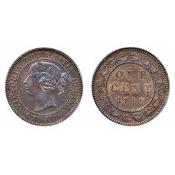 1859. Double-Punched, Narrow 9 #1.  PCGS graded Mint State-61.  Brown.