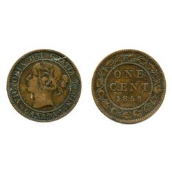 1859. Double-Punched, Narrow 9 #1.  ICCS Fine-12.