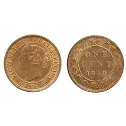 1859. Wide 9/8 variation.  ICCS Mint State-63. Red.