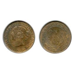 1859. Wide 9/8.  PCGS graded Mint State-62. Red-Brown.