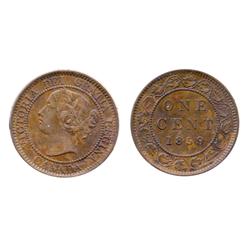 1859. Wide 9/8.  ICCS Extra Fine-45.  Strong nine over eight punching.  Traces of luster.