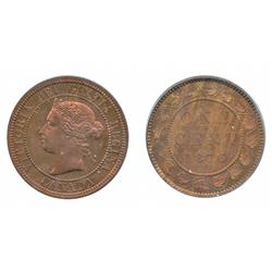 1876-H. (No H). Both ICCS and PCGS graded Specimen-64.  A rare Pattern.  40% remaining luster.