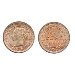 1887.  Mint State-63.  95% to full red blazing luster.  A very choice example.