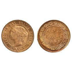 1892. Obverse port. #4.  ICCS Mint State-66.  95% red luster.  Great surfaces.  Excellent strike.  S