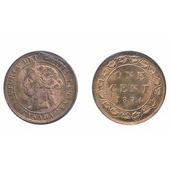 1894.  ICCS Mint State-65. Red.  85% red luster.  Lightly lacquered to preserve luster.