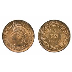 1895.  ICCS Mint State-66. Red.  A 'Premium Quality' example.  The surfaces exhibit deep orange and 