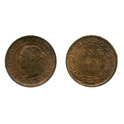 1895. ICCS Mint State-64. Red-Brown.  40% even red luster.