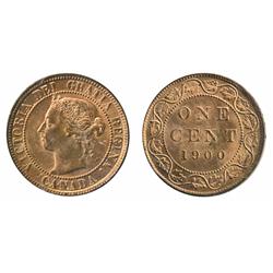 1900. Plain.  ICCS Mint State-65. Red.  A Gem with 90% red luster.