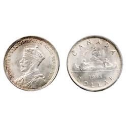 1935.  ICCS Mint State-66.  Light 'P.Q.' golden toning over full underlying luster and superb fields