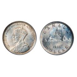 1935.  PCGS graded Mint State-64;  1936.  ICCS Mint State-64.  Both choice examples with full luster